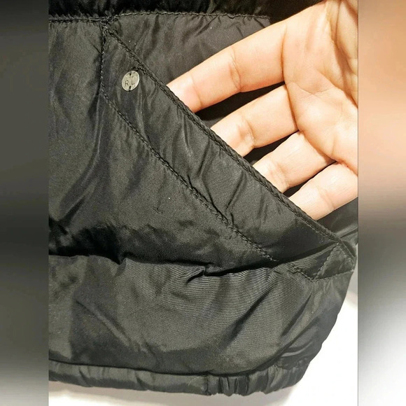 Ralph Lauren Denim & Supply Down Small Vest Leopard Faux Fur Black - Picture 9 of 12